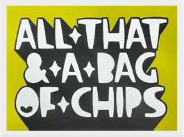 Kid Acne, All That & A Bag of Chips Silkscreen Print 