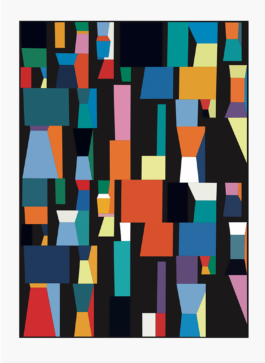 Peter Fillingham, Black Silkscreen Print 