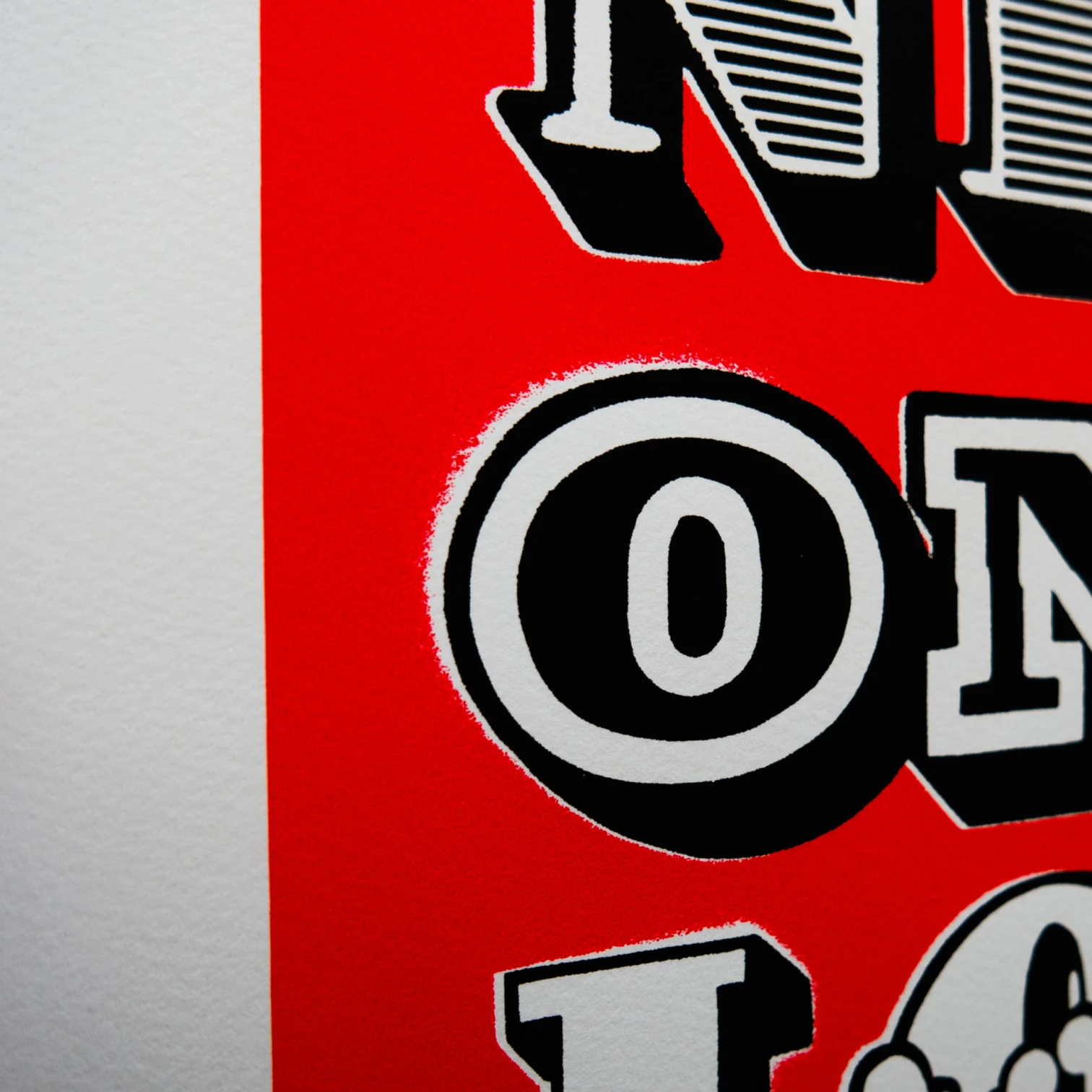 Ben Eine, London Red Silkscreen Print 