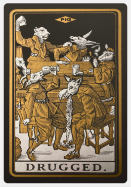 Raymond Watts, Drugged Tarot Card Silkscreen Print 